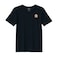 BYFT Threads XXL Black Polycotton T-Shirt - Christmas "Gingerbread House Cookie" Embroidered Design, Premium Holiday Collection
