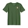 BYFT Threads XL Forest ELF Green Polycotton T-Shirt - Christmas "Gingerbread House Cookie" Embroidered Design, Premium Holiday Collection