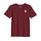 BYFT Threads XL Pomegranate Polycotton T-Shirt - Christmas "Gingerbread House Cookie" Embroidered Design, Premium Holiday Collection