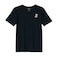 BYFT Threads XL Black Polycotton T-Shirt - Christmas "Gingerbread Stocking Cookie" Embroidered Design, Premium Holiday Collection