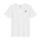 BYFT Threads Large White Polycotton T-Shirt - Christmas "Gingerbread Stocking Cookie" Embroidered Design, Premium Holiday Collection
