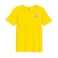 BYFT Threads Large Yellow Polycotton T-Shirt - Christmas "Gingerbread Stocking Cookie" Embroidered Design, Premium Holiday Collection