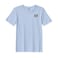 BYFT Threads Large Sky Blue Polycotton T-Shirt - Christmas "Lets Get Lit Christmas Lights" Embroidered Design, Premium Holiday Collection