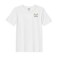 BYFT Threads XXL White Polycotton T-Shirt - Christmas "Meowy Christmas Cat" Embroidered Design, Premium Holiday Collection
