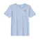 BYFT Threads Large Sky Blue Polycotton T-Shirt - Christmas "Minimal Snowflake Line" Embroidered Design, Premium Holiday Collection