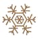 BYFT Threads XXL White Polycotton T-Shirt - Christmas "Minimal Snowflake Line" Embroidered Design, Premium Holiday Collection