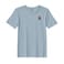 BYFT Threads Large Baby Blue Polycotton T-Shirt - Christmas "My 1st Christmas" Embroidered Design, Premium Holiday Collection
