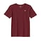BYFT Threads XL Pomegranate Polycotton T-Shirt - Christmas "My 1st Christmas" Embroidered Design, Premium Holiday Collection