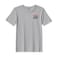 BYFT Threads XXL Grey Polycotton T-Shirt - Christmas "Santas Little Helper" Embroidered Design, Premium Holiday Collection