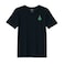 BYFT Threads XXL Black Polycotton T-Shirt - Christmas "Simple Christmas Tree with Star" Embroidered Design, Premium Holiday Collection