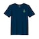 BYFT Threads XXL Navy Blue Polycotton T-Shirt - Christmas "Simple Christmas Tree with Star" Embroidered Design, Premium Holiday Collection