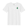 BYFT Threads XL White Polycotton T-Shirt - Christmas "Simple Christmas Tree with Star" Embroidered Design, Premium Holiday Collection