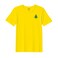 BYFT Threads XXL Yellow Polycotton T-Shirt - Christmas "Simple Christmas Tree with Star" Embroidered Design, Premium Holiday Collection