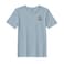 BYFT Threads Large Baby Blue Polycotton T-Shirt - Christmas "Starry Christmas Tree" Embroidered Design, Premium Holiday Collection