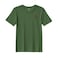 BYFT Threads Medium Forest ELF Green Polycotton T-Shirt - Christmas "Starry Christmas Tree" Embroidered Design, Premium Holiday Collection