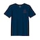 BYFT Threads XXL Navy Blue Polycotton T-Shirt - Christmas "Starry Christmas Tree" Embroidered Design, Premium Holiday Collection