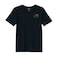 BYFT Threads XL Black Polycotton T-Shirt - Christmas "Vintage Christmas Truck with Tree" Embroidered Design, Premium Holiday Collection