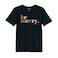 BYFT Threads XL Black Polycotton T-Shirt - Christmas "Be merry" Printed Design, Premium Holiday Collection