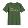 BYFT Threads XL Forest ELF Green Polycotton T-Shirt - Christmas "Be merry" Printed Design, Premium Holiday Collection