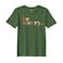 BYFT Threads XXL Forest ELF Green Polycotton T-Shirt - Christmas "Be merry" Printed Design, Premium Holiday Collection