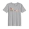 BYFT Threads XL Grey Polycotton T-Shirt - Christmas "Be merry" Printed Design, Premium Holiday Collection