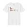 BYFT Threads XL White Polycotton T-Shirt - Christmas "Be merry" Printed Design, Premium Holiday Collection