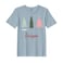 BYFT Threads Large Baby Blue Polycotton T-Shirt - Christmas "Be Unique" Printed Design, Premium Holiday Collection
