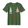 BYFT Threads XXL Forest ELF Green Polycotton T-Shirt - Christmas "Be Unique" Printed Design, Premium Holiday Collection