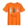 BYFT Threads XXL Orange Polycotton T-Shirt - Christmas "Be Unique" Printed Design, Premium Holiday Collection