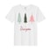 BYFT Threads Large White Polycotton T-Shirt - Christmas "Be Unique" Printed Design, Premium Holiday Collection