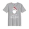 BYFT Threads Medium Grey Polycotton T-Shirt - Christmas "Believe in the magic of the season" Printed Design, Premium Holiday Collection