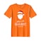BYFT Threads Large Orange Polycotton T-Shirt - Christmas "Believe in the magic of the season" Printed Design, Premium Holiday Collection