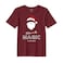 BYFT Threads XL Pomegranate Polycotton T-Shirt - Christmas "Believe in the magic of the season" Printed Design, Premium Holiday Collection