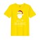 BYFT Threads Large Yellow Polycotton T-Shirt - Christmas "Believe in the magic of the season" Printed Design, Premium Holiday Collection