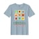 BYFT Threads Medium Baby Blue Polycotton T-Shirt - Christmas "Christmas Cheer Only" Printed Design, Premium Holiday Collection