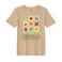 BYFT Threads XL Beige Polycotton T-Shirt - Christmas "Christmas Cheer Only" Printed Design, Premium Holiday Collection