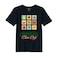 BYFT Threads XL Black Polycotton T-Shirt - Christmas "Christmas Cheer Only" Printed Design, Premium Holiday Collection