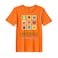 BYFT Threads Medium Orange Polycotton T-Shirt - Christmas "Christmas Cheer Only" Printed Design, Premium Holiday Collection