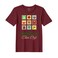 BYFT Threads XL Pomegranate Polycotton T-Shirt - Christmas "Christmas Cheer Only" Printed Design, Premium Holiday Collection