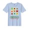 BYFT Threads Medium Sky Blue Polycotton T-Shirt - Christmas "Christmas Cheer Only" Printed Design, Premium Holiday Collection