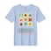 BYFT Threads Large Sky Blue Polycotton T-Shirt - Christmas "Christmas Cheer Only" Printed Design, Premium Holiday Collection