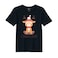 BYFT Threads XXL Black Polycotton T-Shirt - Christmas "Christmas Deer" Printed Design, Premium Holiday Collection