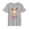 BYFT Threads XL Grey Polycotton T-Shirt - Christmas "Christmas Deer" Printed Design, Premium Holiday Collection