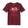 BYFT Threads XL Pomegranate Polycotton T-Shirt - Christmas "Christmas Koala" Printed Design, Premium Holiday Collection