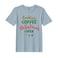 BYFT Threads XL Baby Blue Polycotton T-Shirt - Christmas "Cookies Christmas Cheer" Printed Design, Premium Holiday Collection