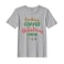 BYFT Threads Large Grey Polycotton T-Shirt - Christmas "Cookies Christmas Cheer" Printed Design, Premium Holiday Collection