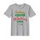 BYFT Threads XL Grey Polycotton T-Shirt - Christmas "Cookies Christmas Cheer" Printed Design, Premium Holiday Collection