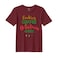 BYFT Threads XXL Pomegranate Polycotton T-Shirt - Christmas "Cookies Christmas Cheer" Printed Design, Premium Holiday Collection