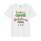 BYFT Threads Large White Polycotton T-Shirt - Christmas "Cookies Christmas Cheer" Printed Design, Premium Holiday Collection