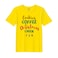 BYFT Threads Medium Yellow Polycotton T-Shirt - Christmas "Cookies Christmas Cheer" Printed Design, Premium Holiday Collection